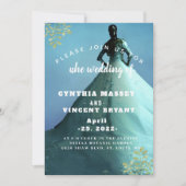 Elegant uitnodiging voor witte bruiloft (Voorkant)