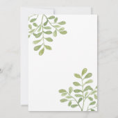 Elegant uitnodiging voor witte bruiloft (Achterkant)