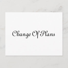 Elegant Uitstel Huwelijk Aankondigingskaart