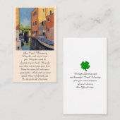 Elegant Uitvaartmonument Viering van het Leven Kaa Visitekaartje (Voorkant / Achterkant)