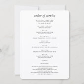 Elegant Uitvaartprogramma 'Ter Herinnering' Kaart (Achterkant)