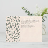 Elegant uitvindingen van hedendaagse bruiloft kaart (Staand voorkant)