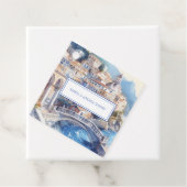 Elegant uitzicht op de Amalfikust Italië Bedankjes Labels (In situ)