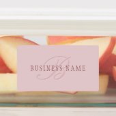 Elegant Uitziend Monogram | Roze Goud Labels (Aangebracht)