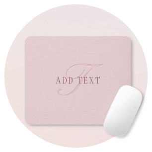 Elegant uitziend monogram Roze goud Muismat