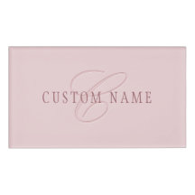 Elegant Uitziend Monogram | Roze Goud