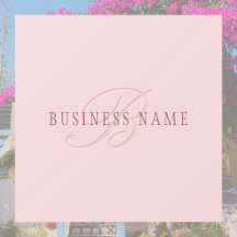 Elegant Uitziend Monogram | Roze Goud