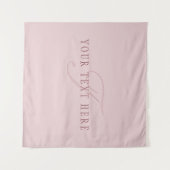 Elegant Uitziend Monogram | Roze Goud Wandkleed (Voorkant (horizontaal))