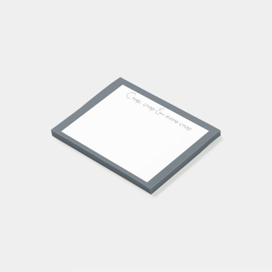 Elegant uitziende Crap, Crap & More Crap Fun Quote Post-it® Notes (Schuin)
