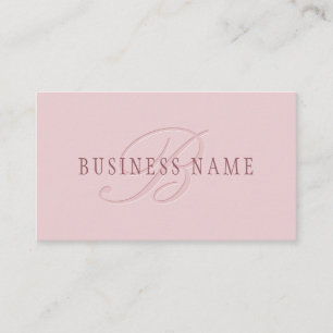 Elegant Uitzietend Monogram Roze Goud Visitekaartje