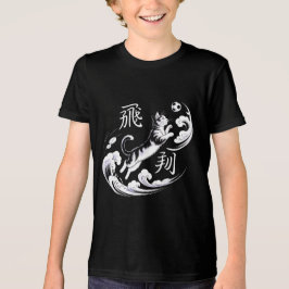 Elegant Ukiyo-e Cat Soccer For Japanese Art Lovers Tri-Blend Shirt