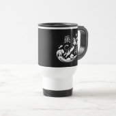 Elegant Ukiyo-e Cat Soccer Gift for Japanese Art  Reisbeker (Voorkant rechts)