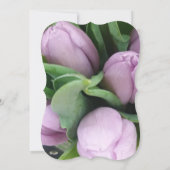 Elegant Ultra Violet Paarse Bloemen Bruiloft Kaart (Achterkant)