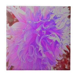 Elegant ultraviolet decoratieve Dahlia-ventilator Tegeltje