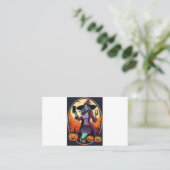 Elegant Undead: Vrouw Zombie Design Visitekaartje (Staand voorkant)