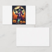 Elegant Undead: Vrouw Zombie Design Visitekaartje (Voorkant / Achterkant)