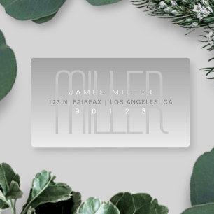 Elegant Uniek Modern Grijs Waterdicht Labels