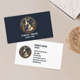 Elegant Unieke  Barber Shop Hair Stylist Visitekaartje