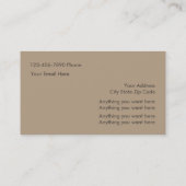 Elegant unieke Visitekaartjes (Achterkant)
