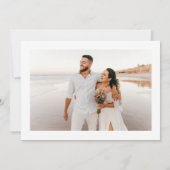 Elegant Unique Typography Rehearsal Dinner Kaart (Achterkant)