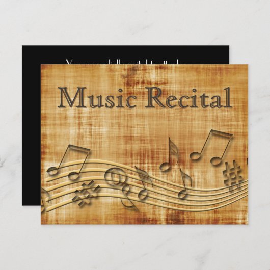 Elegant  Unisex Music Overweging Uitnodigingen (Voorkant / Achterkant)