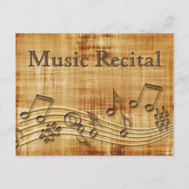 Elegant  Unisex Music Overweging Uitnodigingen