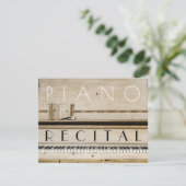 Elegant Unisex Piano Overweging Uitnodigingen (Staand voorkant)