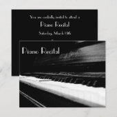Elegant  Unisex Piano Overweging Uitnodigingen (Voorkant / Achterkant)