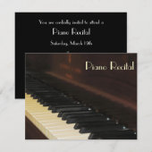 Elegant  Unisex Piano Overweging Uitnodigingen (Voorkant / Achterkant)