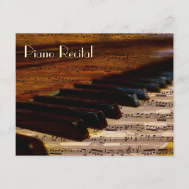 Elegant  Unisex Piano Overweging Uitnodigingen