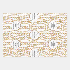 Elegant University Master's Afstudeerder Graduatio Inpakpapier Vel