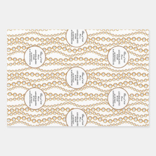 Elegant University Master's Afstudeerder Graduatio Inpakpapier Vel