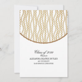 Elegant University Master's Grad Graduation Party Kaart