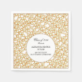 Elegant University Master's Grad Graduation Party Servet (Voorkant)