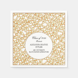 Elegant University Master's Grad Graduation Party Servet