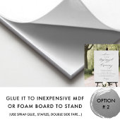 Elegant Unplugged Ceremony Vertical Wedding Sign Poster