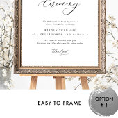 Elegant unplugged Ceremony Weddenschap Vertical Si Poster