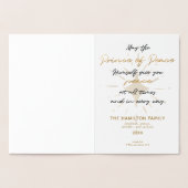 Elegant Unto ons Een kind is gouden kerst geboren Folie Kaarten (Binnen)