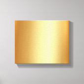 Elegant Upload Your Photo on Gold Background Small Canvas Afdruk (Voorkant)