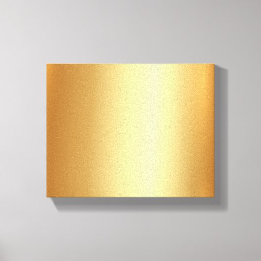 Elegant Upload Your Photo on Gold Background Small Canvas Afdruk (Voorkant)