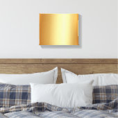 Elegant Upload Your Photo on Gold Background Small Canvas Afdruk (Insitu (Slaapkamer))