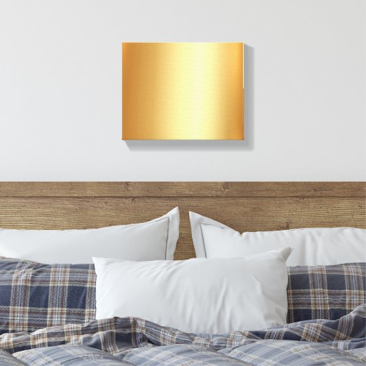 Elegant Upload Your Photo on Gold Background Small Canvas Afdruk (Insitu (Slaapkamer))