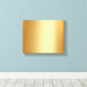 Elegant Upload Your Photo on Gold Background Small Canvas Afdruk (Insitu (Houten vloer))