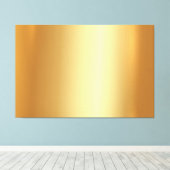 Elegant Upload Your Photo on Gold Background XXL Canvas Afdruk (Insitu (Houten vloer))