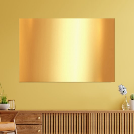 Elegant Upload Your Photo on Gold Background XXL Canvas Afdruk (Insitu (Woonkamer))
