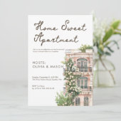 Elegant Urban Apartment Housewarming Kaart (Staand voorkant)