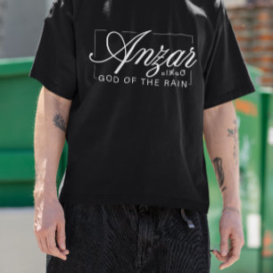 Elegant Urban Script Anzar Noord-Afrikaanse Mythol T-shirt