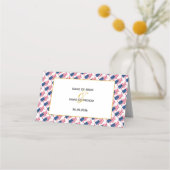 Elegant US AMERICA Wedding Celebration Plaatskaartje (Achterkant)