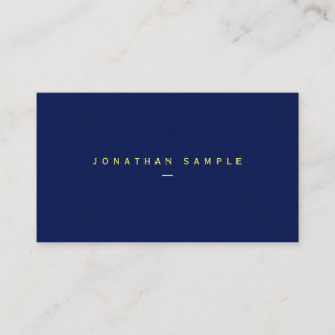 Elegant Uw Aangepaste Tekst Matte Papier Blauw Lux Visitekaartje