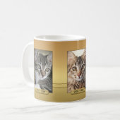 Elegant uw kattekatfoto's Gold Mok (Voorkant links)